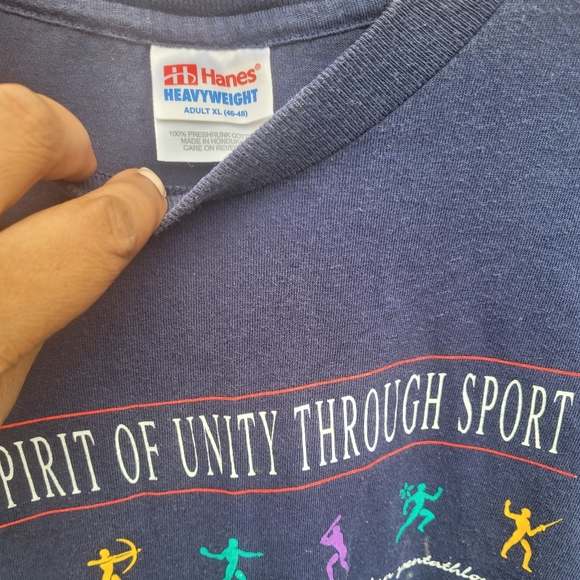 Vintage 90's Olypmics T-shirt Mens size large - Picture 4 of 5